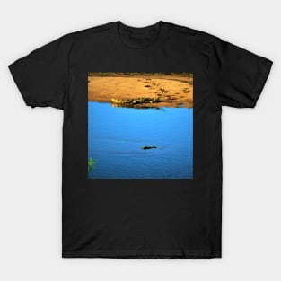 Crocodile in the Crocodile River 3 T-Shirt